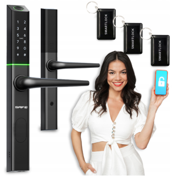 Elektroniczny zamek do drzwi TTlock KOD PIN/BT/odcisk palca Booking